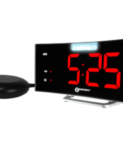 vækkeur med pudevibrator og store tal Wake´n´Shake Curve HMI 129733